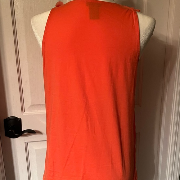Ann Taylor Coral Color Sheer Tank-Size Small - Picture 5 of 9